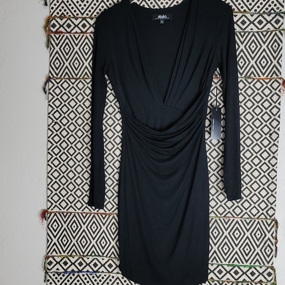 NWT LuLu*s Long Sleeves Drop Gathered Waist Dress